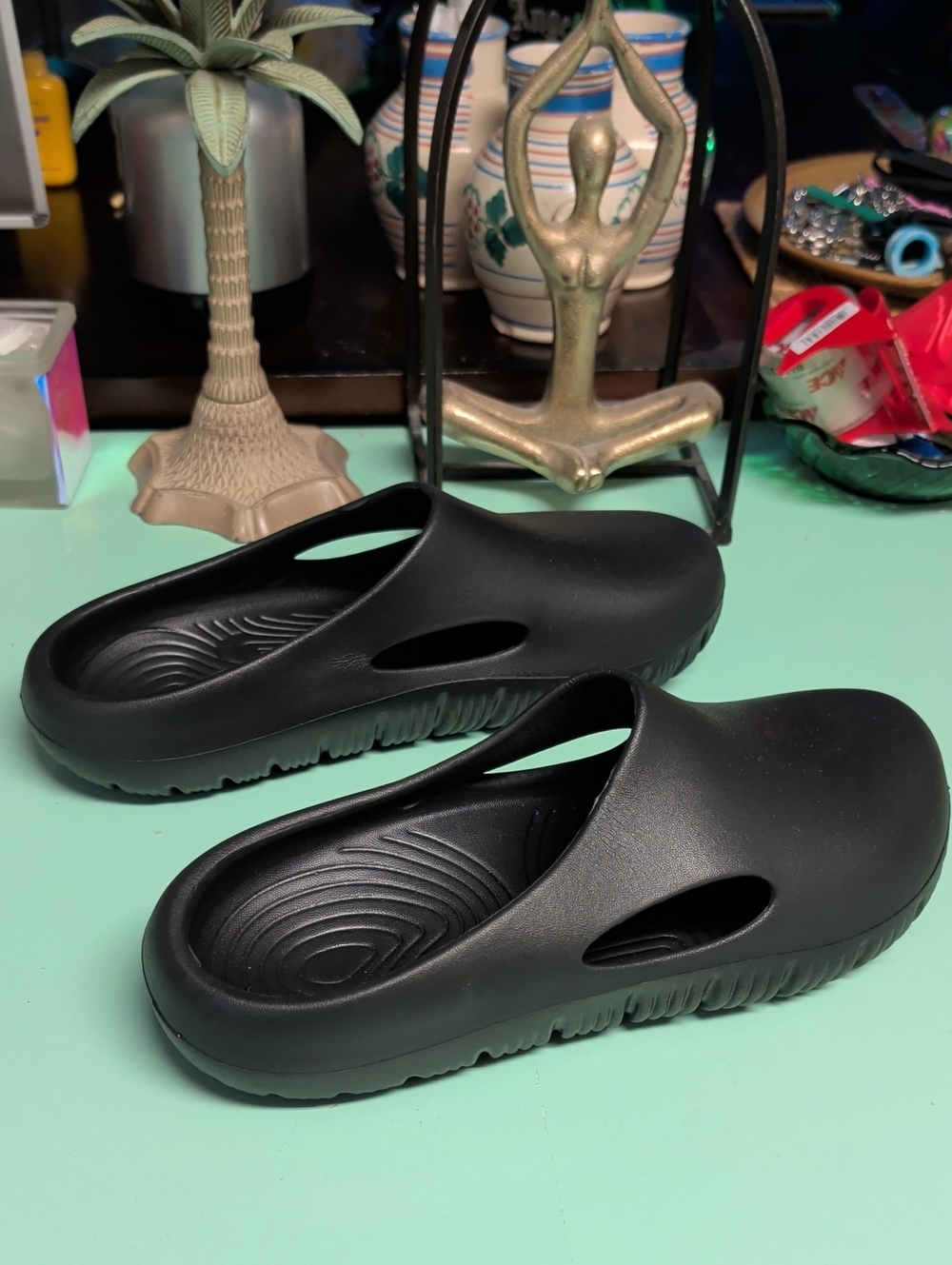 Men's Black Slip-On Comfort Clog